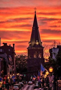 Main Street Annapolis MD Sunset 