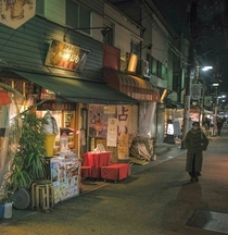 Main street of Yanaka Ginza Tokyo