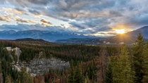 Maligne overlook Jasper National Park 
