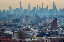 Manhattan skyline as viewed from the Bronx