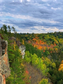 Manitou Mountain wearing fall colours Renfrew County Ontario Canada  OC