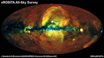 Map of the X-ray Universe by eRosita instrument mounted on Spektr-RG