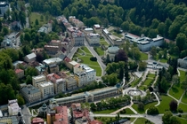 Marinsk Lzn a popular spa resort town in Czech Republic 