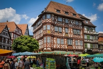 Marketplace in Mosbach Baden-Wrttemberg Germany