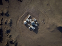 Mars Base  in the Gobi desert Gansu province Wang Zhao 
