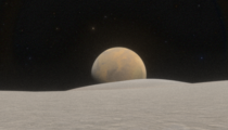 Mars From Its Small Moon Deimos