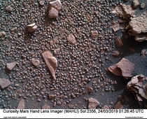 Martian Pebbles seen by Mars Curiosity Rover