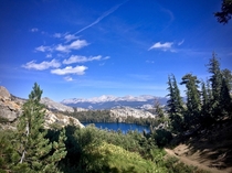 May Lake in Yosemite National Park heading up to the geographic center 