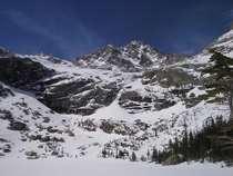 McHenrys Peak from Black Lake Rocky Mountain National Park Colorado
