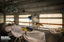 Medical surgery on board an old train in Germany - used during wartime as a mobile hospital more in comments 