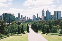 Melbourne Australia Taken from the War Memorial 