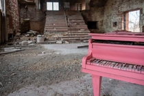 Memorial Hall amp the Pink Baby Grand Piano Gary Indiana OC x