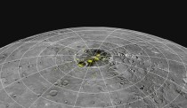 Mercury Where the ice is located the ice is in locations that permanently remain below -F-C 