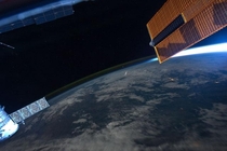 Meteor burning up in the atmosphere as seen from the International Space Station Credit NASA