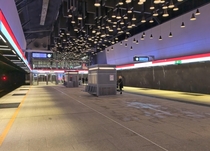 Metro station Lauttasaari in Helsinki Finland 