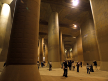 Metropolitan Area Outer Underground Discharge Channel in Tokyo is the worlds largest underground flood water diversion facility completed in 