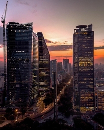 Mexico City sunset