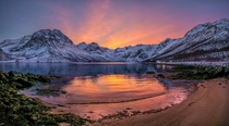 Midday glow in Grtfjord Norway  by John A Hemmingsen 