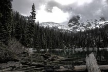 Middle Joffre Lake and Matier Glacier BC HDR photo 