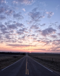 Middle of no where Kansas sunset oc