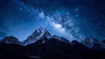Milky Way above Gosainkunda Nepal