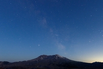 Milky Way above Mount St Helens 