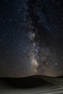 Milky Way above the Little Sahara in UtahUSA 