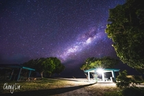 Milky way as seen from Majuro Marshall Islands
