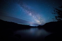 Milky Way at Lost Lake Oregon USA  x