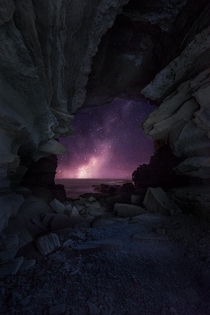 Milky Way at the end of a tunnel Australia OC x dalegphoto