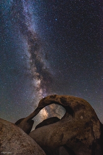 Milky Way Behind the Mobius Arch in Alabama Hills CA 