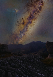 Milky Way Core Castle Hill NZ 
