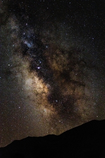 Milky Way core from Mono Lake last night