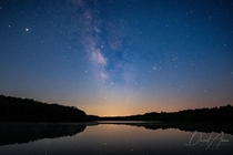 Milky Way over Amelia Lakes Amelia County VA