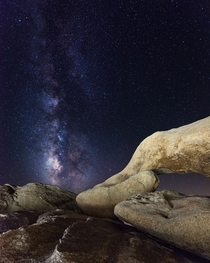 Milky Way Over Arch Rock Joshua Tree CA 