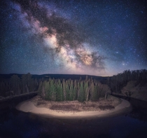 Milky Way over Arrowhead Provincial Park Canada 