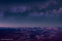 Milky Way over Canyonlands Utah 