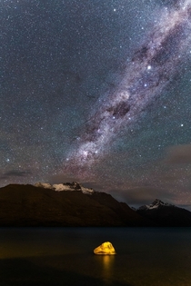 Milky Way over Lake Wakatipu New Zealand 