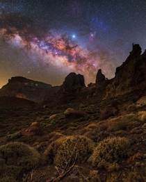 Milky Way over Teide National Park 