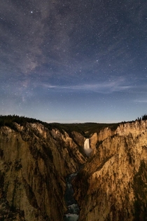 Milky Way over the Grand Canyon of the Yellowstone 