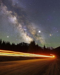 Milky way over the high Rockies of Colorado 