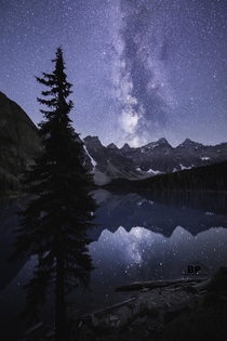 Milky Way Reflections at Moraine Lake  brypeters