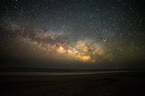Milky Way rise over the Atlantic in Avon NC 