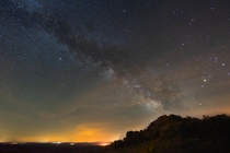 Milky Way Rises Before Sunset