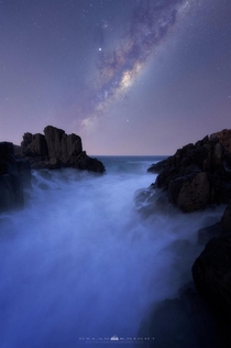 Milky Way rising in Kiama NSW 