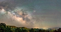 Milky way rising over Buena Vista Colorado 