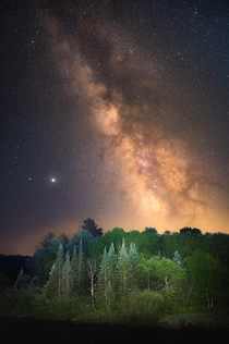 Milky Way taken from Algonquin Park in Ontario Canada 