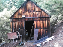 Miners shack at Southwest Oregon Gold Mine