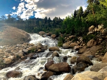 Mini waterfall in Rocky Mountain National Park 