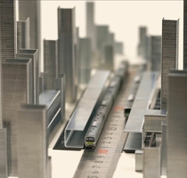 Miniature City Train Station By Tatsuya Tanaka